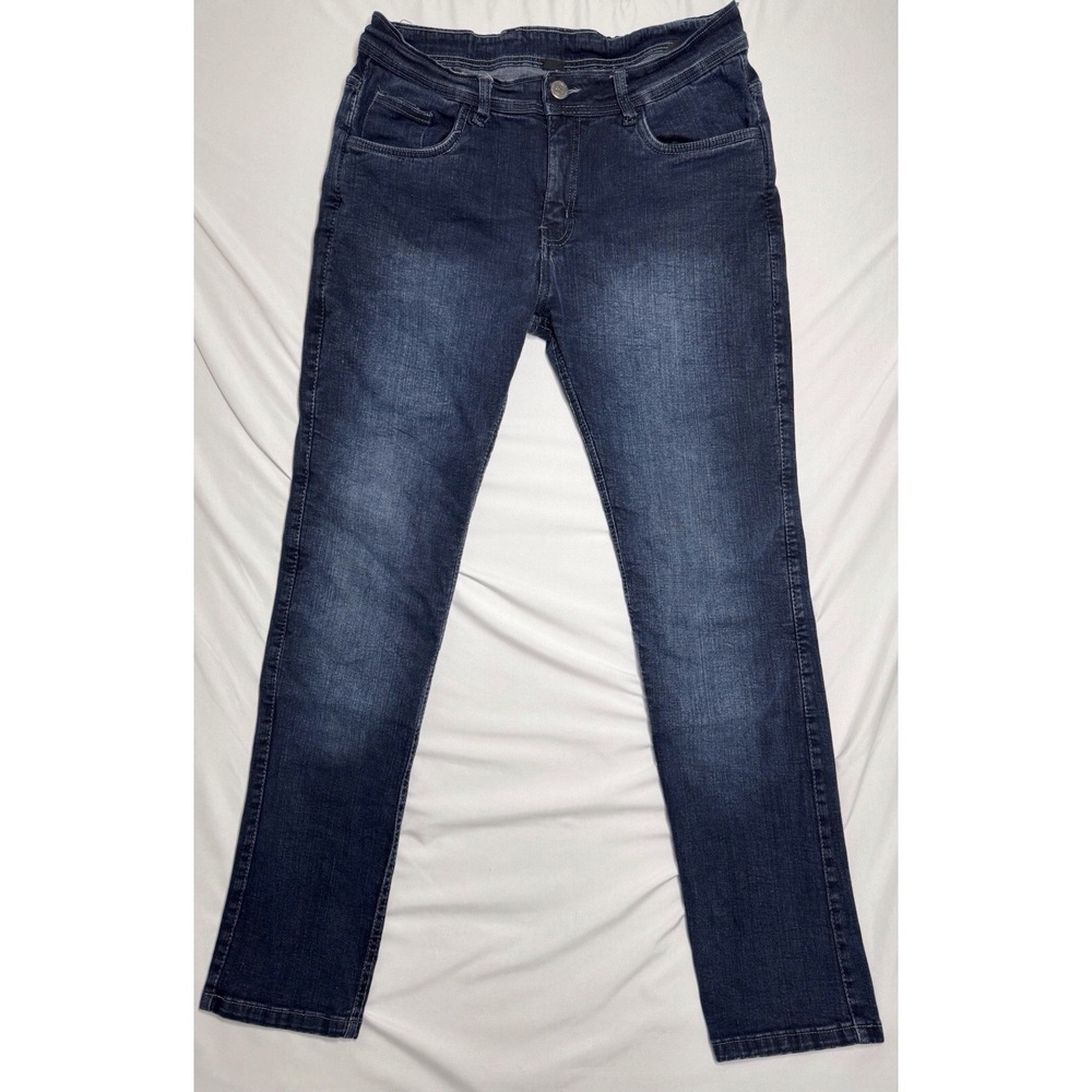 Street & Steel Motorcycle Medium Wash Jeans Womens Size 8 Reinforced Knee & Seat